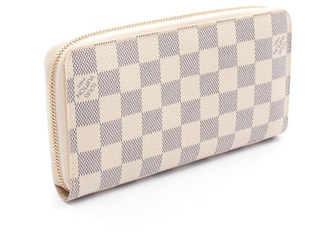 Zippy Geldbörse Louis Vuitton im Damier Azur Weiß - Ansicht 2
