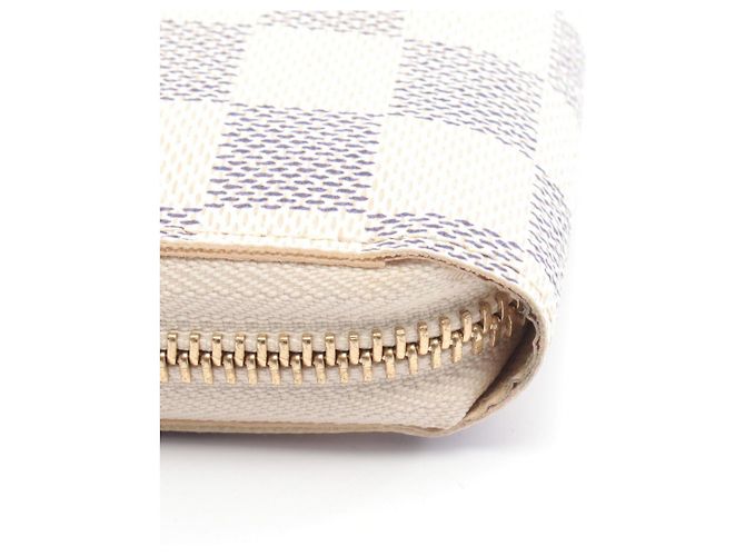Zippy Geldbörse Louis Vuitton im Damier Azur Weiß - Ansicht 6