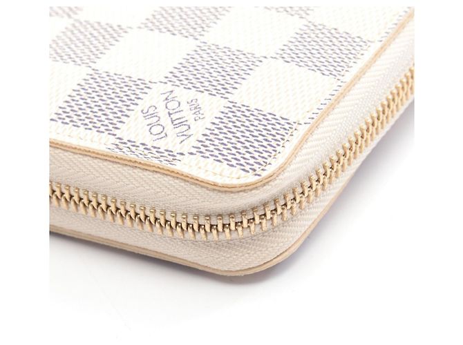 Zippy Geldbörse Louis Vuitton im Damier Azur Weiß - Ansicht 7