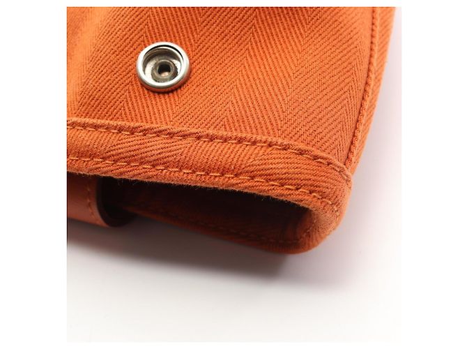 Borsa Hermès Valparaiso MM Potiron Arancione - vista 10