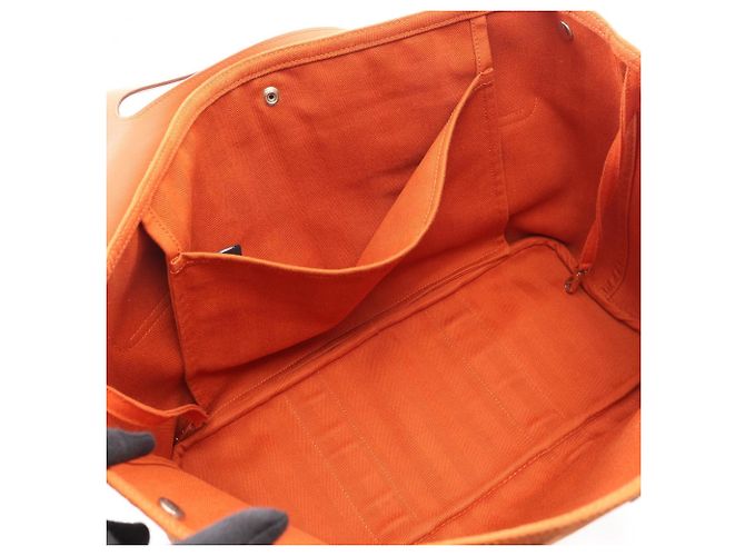 Borsa Hermès Valparaiso MM Potiron Arancione - vista 3