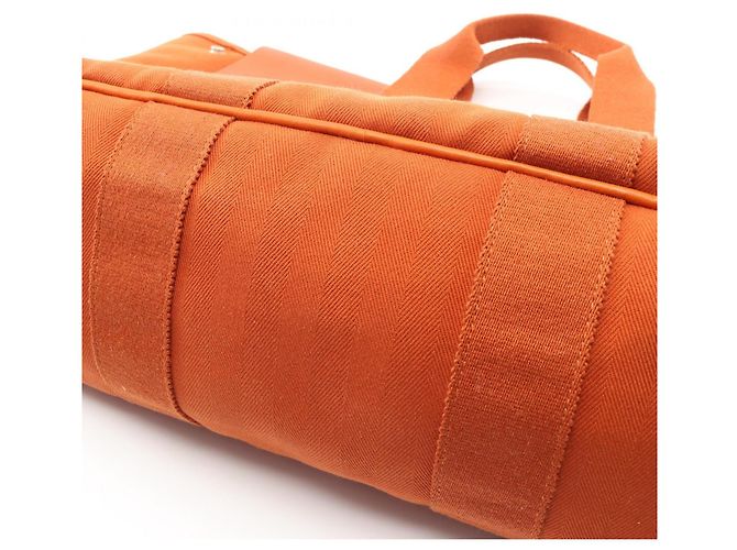 Borsa Hermès Valparaiso MM Potiron Arancione - vista 6