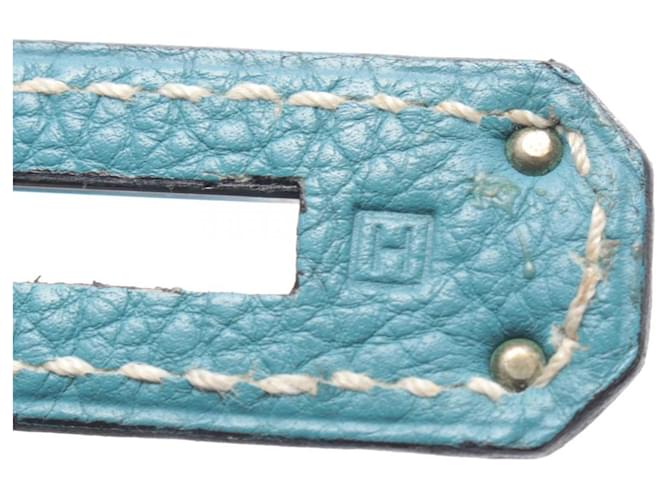 Borsa Hermès Birkin 30 Blu - vista 5