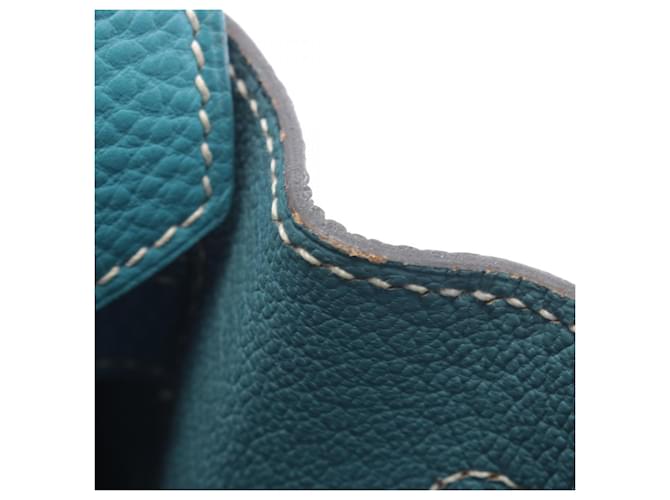 Borsa Hermès Birkin 30 Blu - vista 7