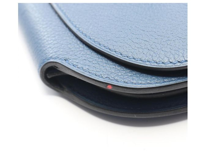 Borsa a Spalla Mini Convoyeur di Hermès Blu - vista 11