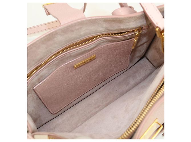 Miu Miu rosa Leder Tote Bag Pink - vista 4