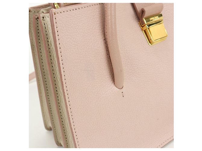 Miu Miu rosa Leder Tote Bag Pink - vista 5