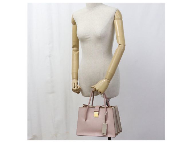 Miu Miu rosa Leder Tote Bag Pink - vista 9