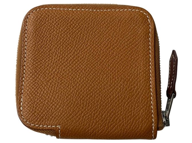 Monedero compacto mini Azap para mujeres Hermès Dorado - vista 2