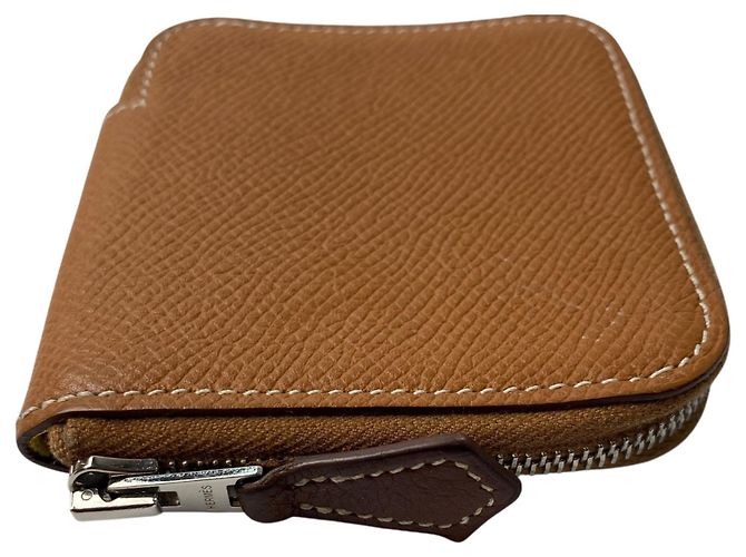 Monedero compacto mini Azap para mujeres Hermès Dorado - vista 3
