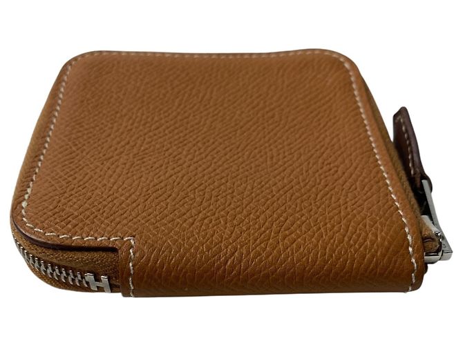 Monedero compacto mini Azap para mujeres Hermès Dorado - vista 5
