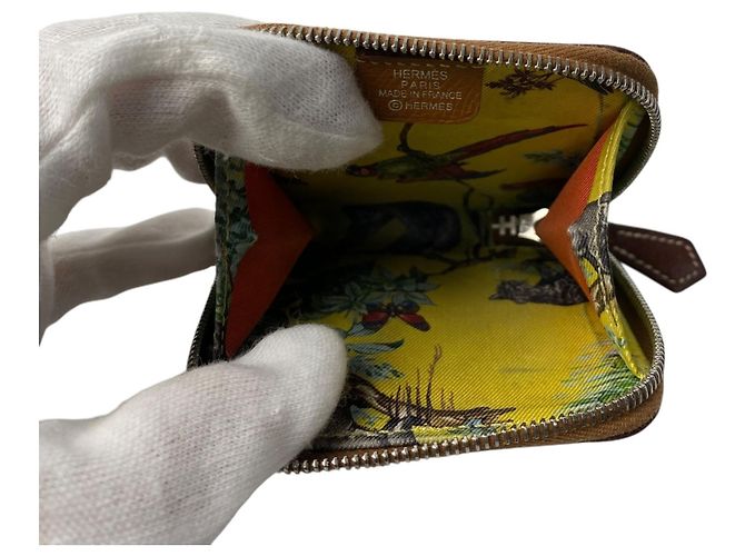 Monedero compacto mini Azap para mujeres Hermès Dorado - vista 6