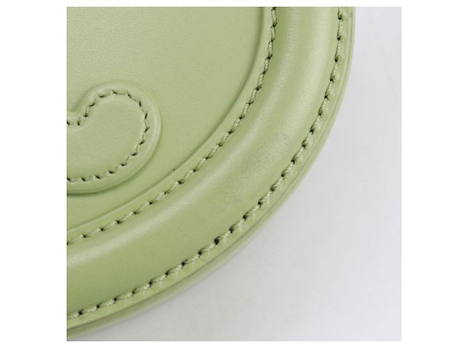 Céline Borsa a Spalla Ovale in Pelle Triomphe di Celine Verde - vista 6