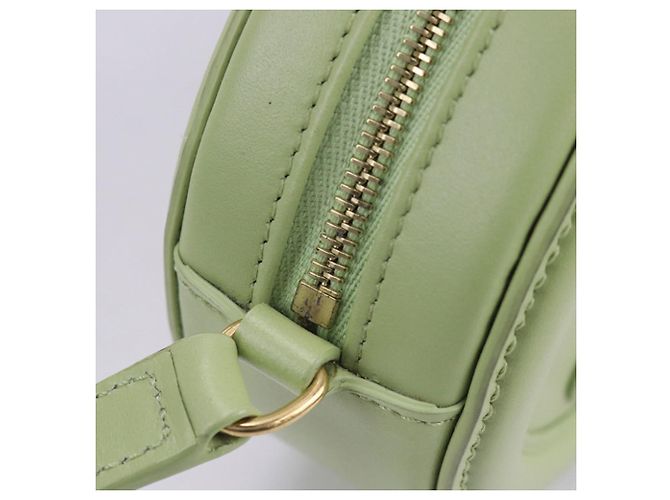 Céline Borsa a Spalla Ovale in Pelle Triomphe di Celine Verde - vista 8