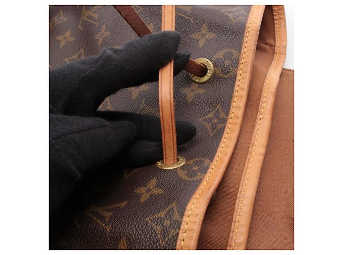 Zaino/borsa Montsouris GM di Louis Vuitton Marrone - vista 10