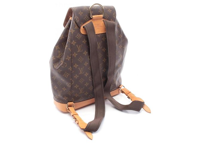 Zaino/borsa Montsouris GM di Louis Vuitton Marrone - vista 2