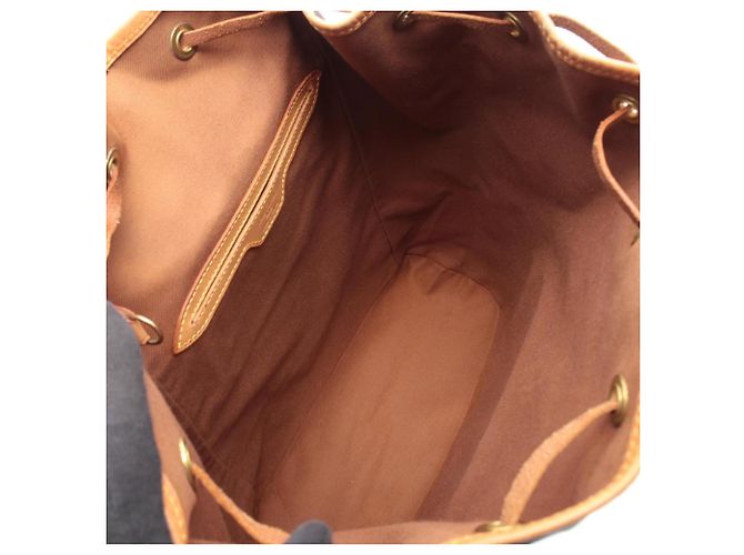Zaino/borsa Montsouris GM di Louis Vuitton Marrone - vista 3