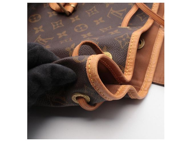 Zaino/borsa Montsouris GM di Louis Vuitton Marrone - vista 9