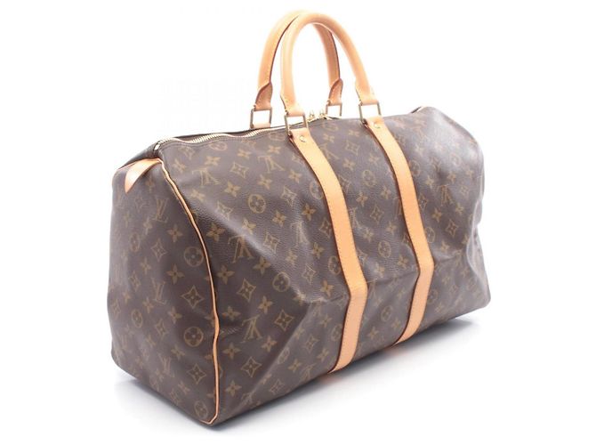 Borsa Boston Keepall 45 Louis Vuitton Marrone - vista 2