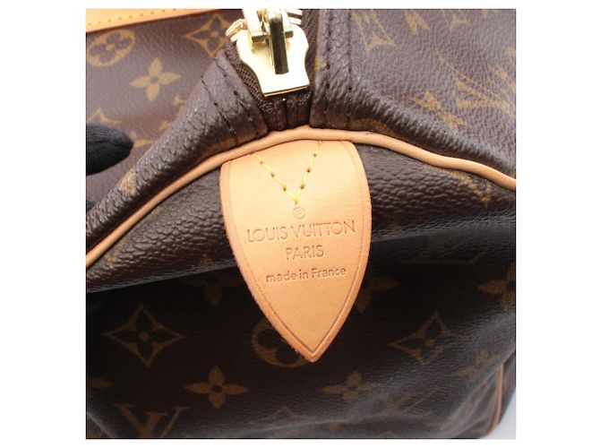 Borsa Boston Keepall 45 Louis Vuitton Marrone - vista 4