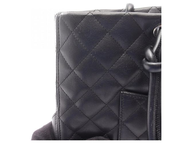 Chanel Cambon Mittelgroße Tragetasche Schwarz - Ansicht 12