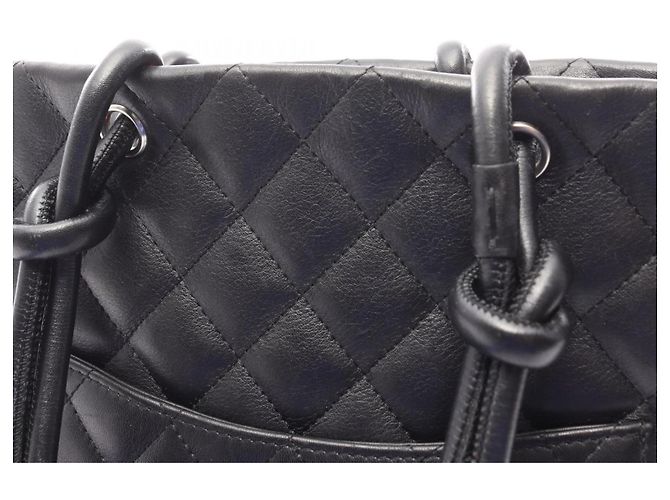 Chanel Cambon Mittelgroße Tragetasche Schwarz - Ansicht 13