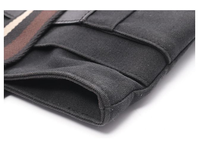 Hermès Troca Horizontal MM Tote Bag Braun Schwarz - Ansicht 13
