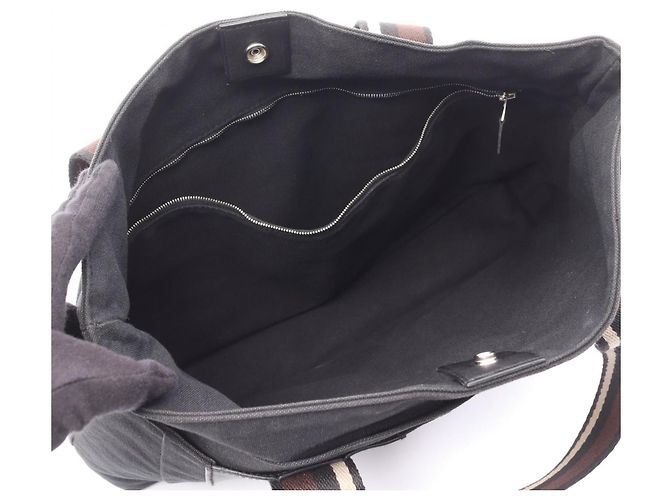 Hermès Troca Horizontal MM Tote Bag Braun Schwarz - Ansicht 3