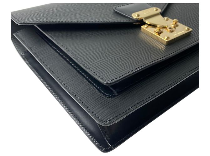 Borsa Louis Vuitton Epi Monceau Noir da donna Nero - vista 18