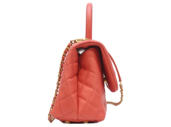 Bolsa de Ombro Coco Handle XS em Caviar Rosa da Chanel - vista 4