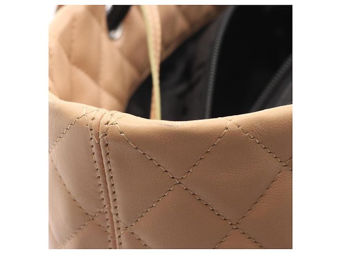 Borsa tote grande della linea Cambon di Chanel Nero Beige - vista 8