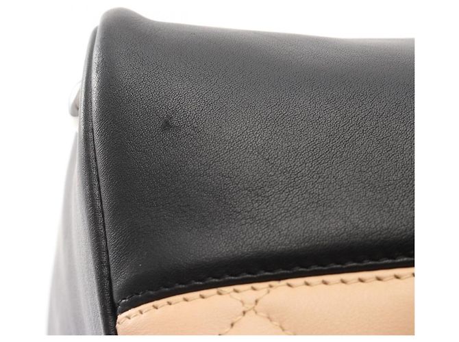 Borsa tote grande della linea Cambon di Chanel Nero Beige - vista 9