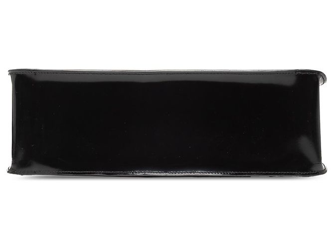 Schwarze CC Lack-Tote von Chanel - Ansicht 3