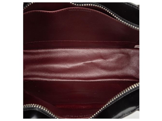 Schwarze CC Lack-Tote von Chanel - Ansicht 4