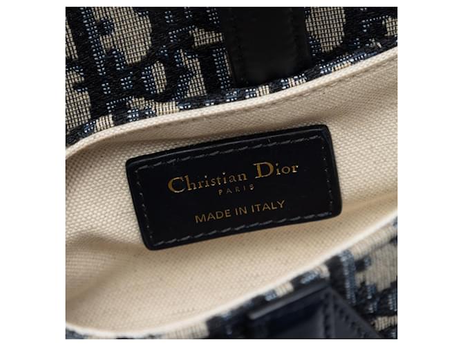 Saddle Borsa a sella mini obliqua blu Dior Blu navy - vista 5