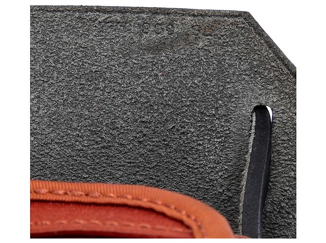 Hermès Laranja Toile Herbag Zip 31 - vista 6