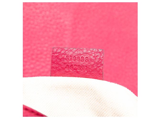 Bamboo Mochila de cuero rosa con borlas de bambú Gucci - vista 6