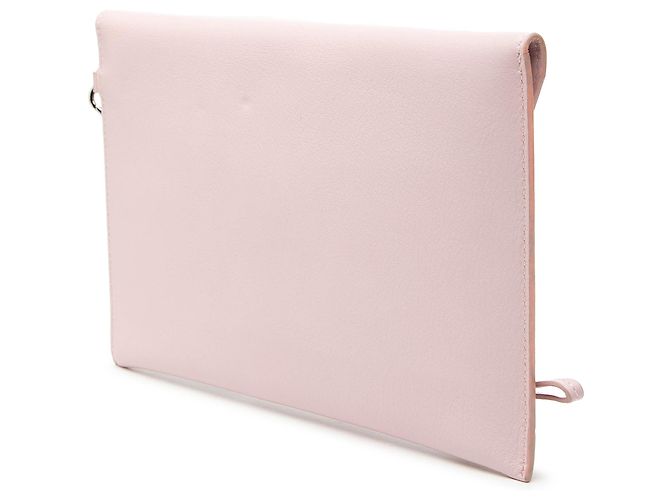 Clutch Busta in Pelle di Vitello Rosa Dior - vista 2