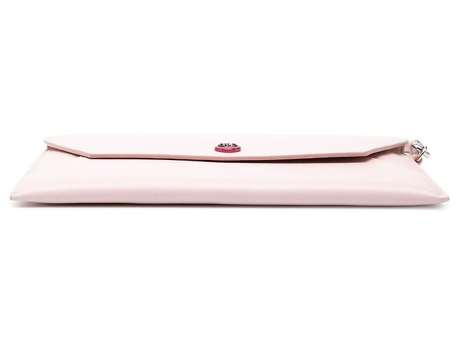 Clutch Busta in Pelle di Vitello Rosa Dior - vista 3