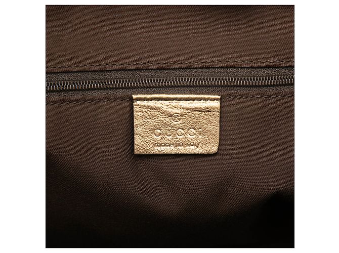 Borsa Gucci Abbey D Ring in satin GG marrone Marrone scuro - vista 5