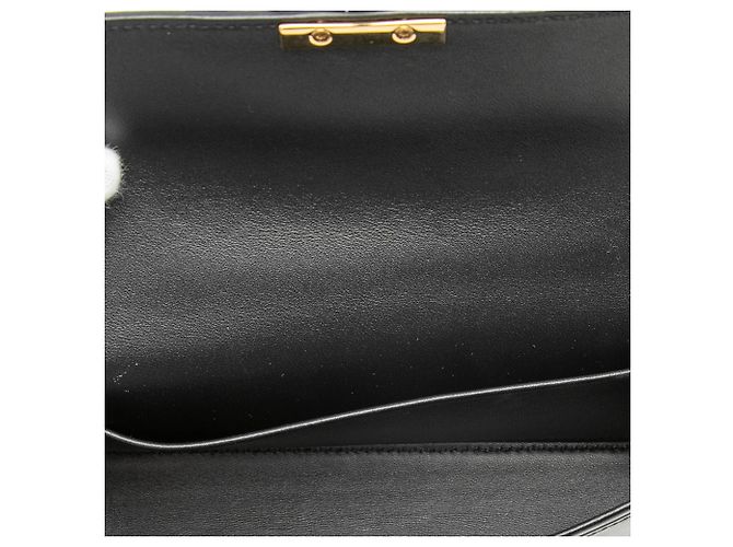 Céline Borsa a Spalla Cuir Triomphe in Pelle di Vitello Liscia Nera Celine Nero - vista 4