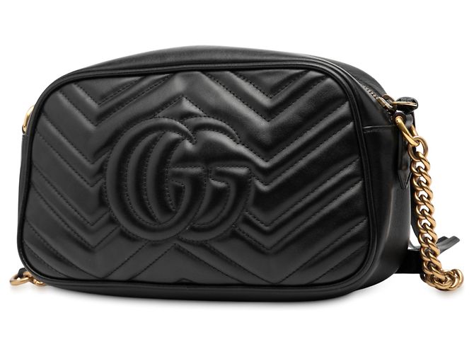 Gucci Nero Piccolo GG Marmont Matelassé Pelle Crossbody - vista 2