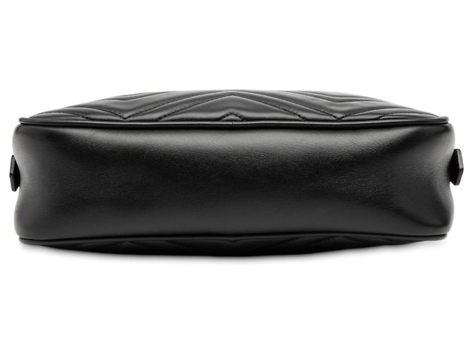 Gucci Nero Piccolo GG Marmont Matelassé Pelle Crossbody - vista 3