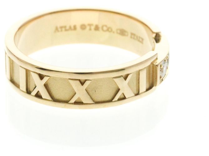 Tiffany & Co Anello Tiffany Atlas 3P con Diamanti in Oro Rosa D'oro - vista 4