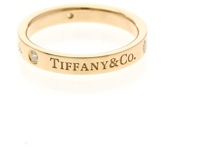 Tiffany & Co Anello Piatto Tiffany 3P Diamante in Oro Rosa D'oro - vista 3