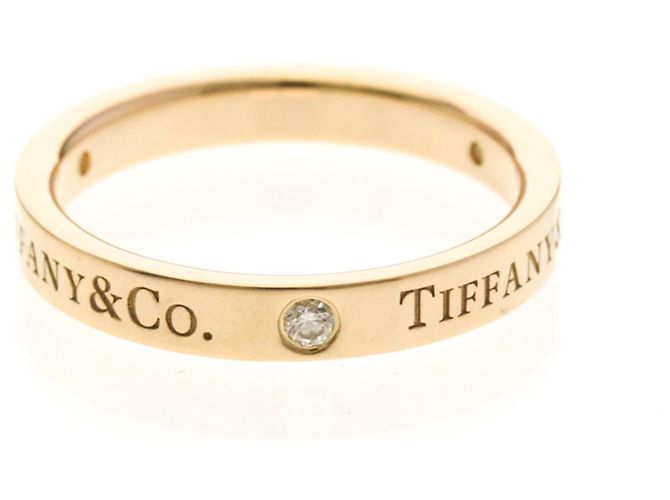 Tiffany & Co Anello Piatto Tiffany 3P Diamante in Oro Rosa D'oro - vista 4