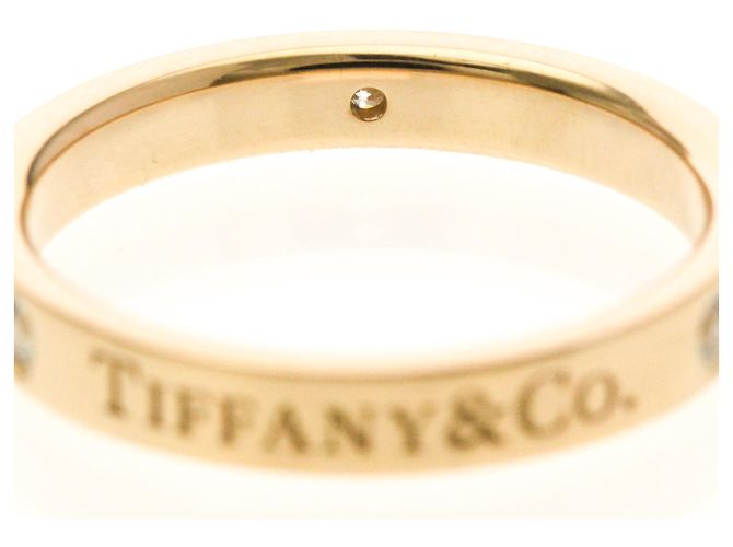 Tiffany & Co Anello Piatto Tiffany 3P Diamante in Oro Rosa D'oro - vista 8