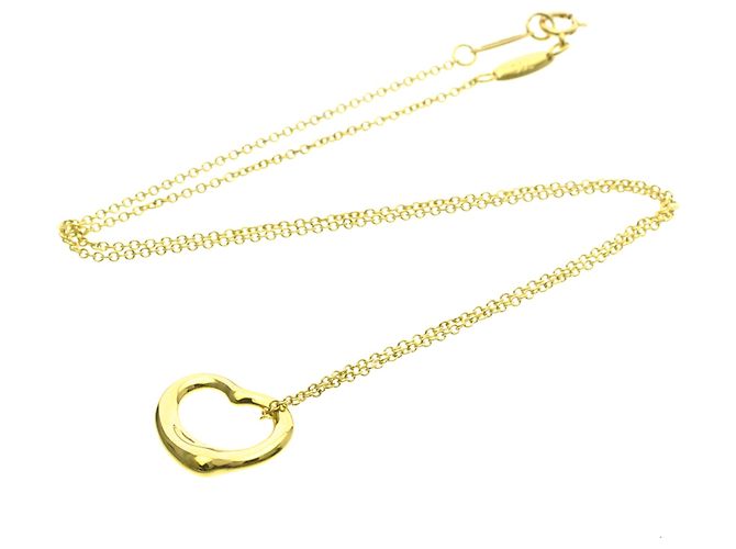 Elsa Peretti Tiffany & Co Collana Pendente Cuore Aperto in Oro 18K Tiffany D'oro - vista 14