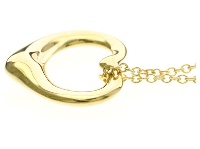 Elsa Peretti Tiffany & Co Collana Pendente Cuore Aperto in Oro 18K Tiffany D'oro - vista 3