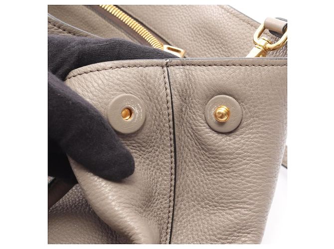 Prada Vitello Dino Handtasche Beige - Ansicht 6